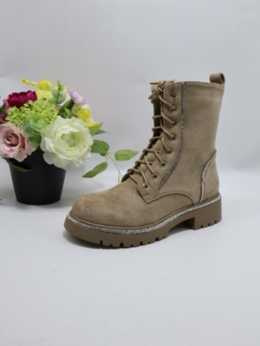 Botki damskie na płaskim (36-41) 6883 KHAKI