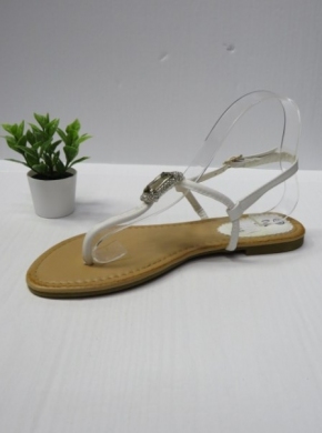 Sandały damskie na płaskim (36-41) 1165-2 WHITE
