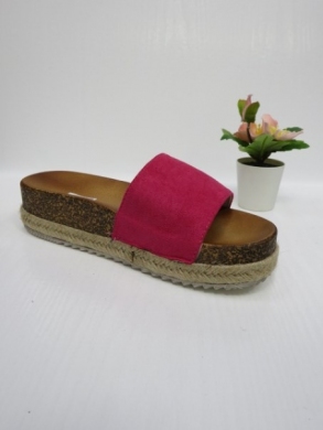 Klapki damskie na koturnie (36-41) XA120 FUCHSIA