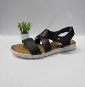Sandały damskie na płaskim (36-41) SS-153 BLACK