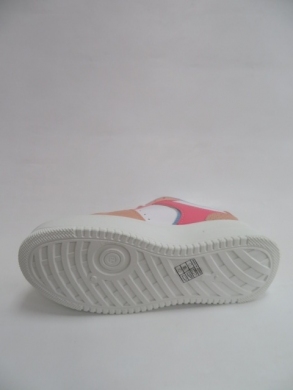 Buty sportowe damskie na płaskim (36-41) AB977 WHITE/ROSE