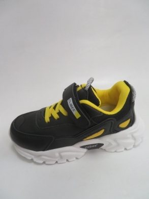 Buty sportowe dziewczęce (27-32) E87 BLACK/YELLOW
