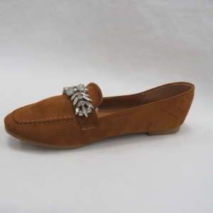 Mokasyny damskie na płaskim (36-41) 1639-112 CAMEL