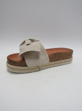 Klapki damskie na koturnie (36-41) DF851 BEIGE