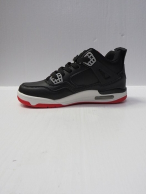 Buty sportowe młodzieżowe (36-41) W076 BLACK/RED