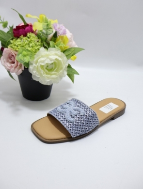 Klapki damskie na płaskim (36-41) S925 BLUE