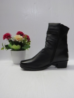 Botki damskie ocieplane na obcasie (37-42) AT3002 BLACK