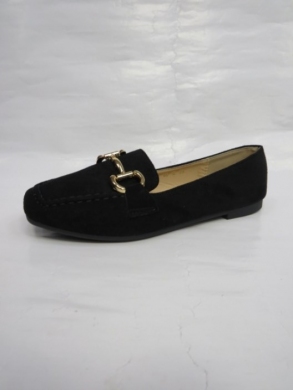 Mokasyny damskie na płaskim (36-41) 88-12 BLACK