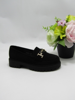 Mokasyny damskie na płaskim (36-41) SA335-1 BLACK