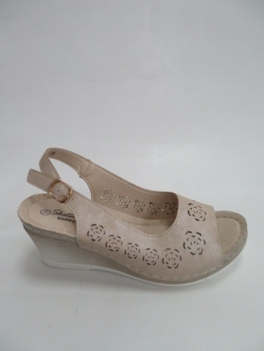 Sandały Damskie na koturnie (36-41) 0518 BEIGE