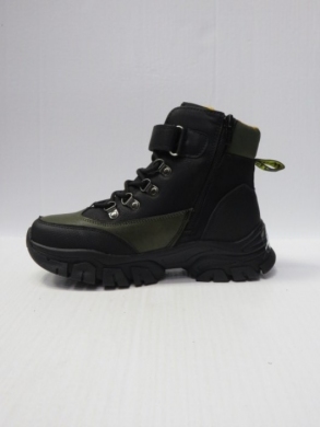 Botki chłopięce ocieplane (32-37) HC366 GREEN/BLACK