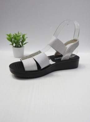 Sandały damskie na płaskim (36-41) R222-4 SILVER
