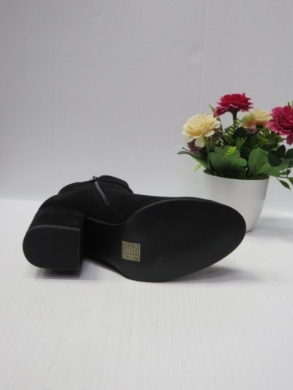Botki damskie ocieplane na obcasie (36-41) 168-531 BLACK