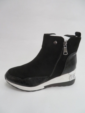 Botki damskie jesienne na koturnie (36-41) F5721 BLACK