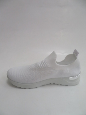Buty sportowe damskie na płaskim (36-41) 9021-SP WHITE