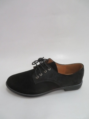 Półbuty damskie na płaskim (36-41) 888-165 BLACK