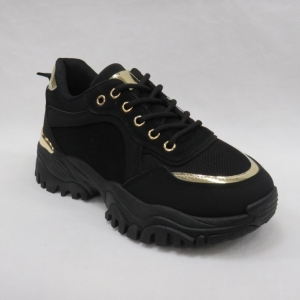 Buty sportowe damskie na płaskim (36-41) 205206 BLACK