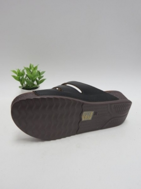 Klapki damskie na koturnie (36-41) W358 BLACK