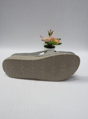 Klapki damskie na koturnie (39-43) DT21-2 GREY