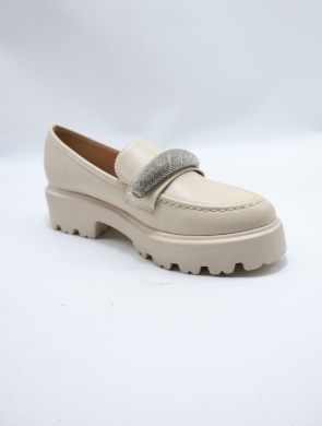 Mokasyny damskie na płaskim (36-41) B2727 BEIGE