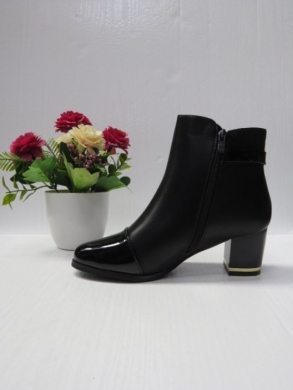 Botki damskie ocieplane na obcasie (36-41) 605-3 BLACK