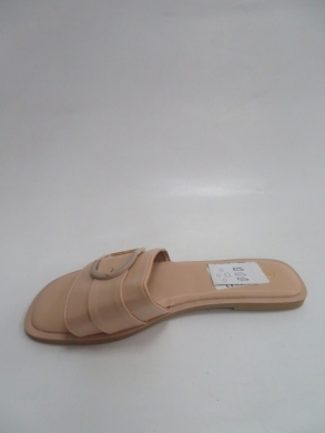 Klapki damskie na płaskim (36-41) 089-16 BEIGE