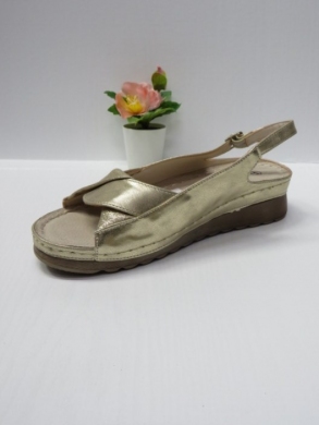 Sandały damskie na koturnie (36-41) 7AA231 GOLD