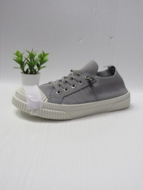 Trampki damskie na płaskim (36-41) C06-2 LGREY