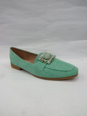 Mokasyny damskie na płaskim (36-41) 3690 GREEN
