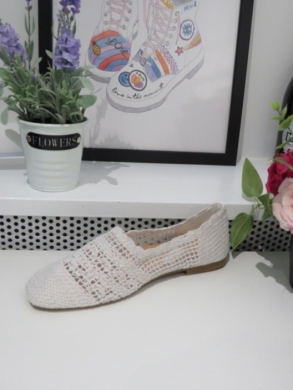 Mokasyny damskie na płaskim (36-41) 3699 WHITE
