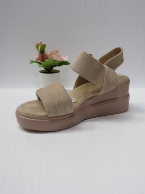 Sandały damskie na koturnie (36-41) B-9064 BEIGE