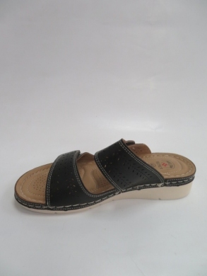 Klapki damskie na płaskim (36-41) 1107 BLACK