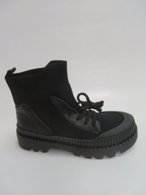 Botki damskie jesienne na koturnie (36-41) HY288 ALLBLACK