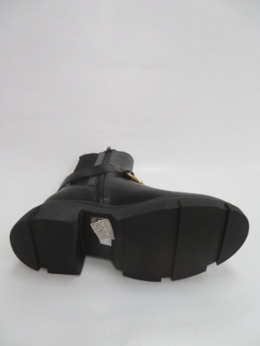 Botki damskie jesienne na płaskim (36-41) 9003 BLACK