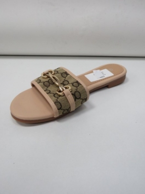 Klapki damskie na płaskim (36-41) 0-84 BEIGE