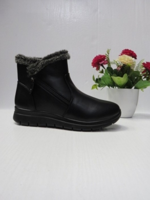 Botki damskie ocieplane na płaskim (36-42) Z3051 BLACK
