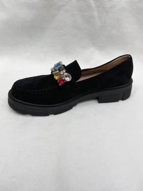 Mokasyny damskie na płaskim (36-41) JH270 BLACK
