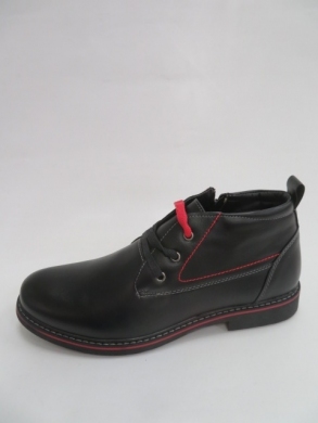 Botki męskie ocieplane (41-46) 918 BLACK/RED
