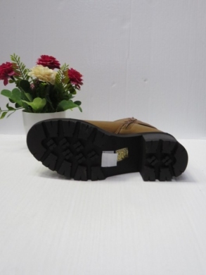 Botki damskie ocieplane na obcasie (36-41) 1354 BROWN