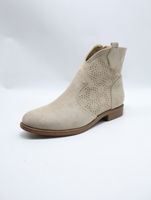 Botki damskie na płaskim (36-41) H167-2 KHAKI