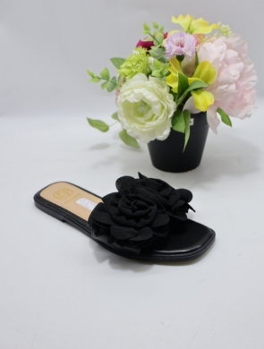Klapki damskie na płaskim (36-41) BJ718 BLACK