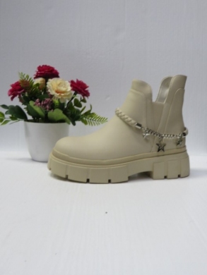 Botki damskie na płaskim (36-41) 8572A BEIGE