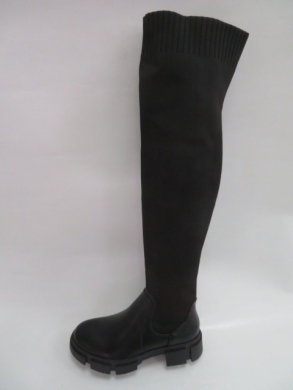 Kozaki damskie jesienne na obcasie (36-41) 2859 BLACK