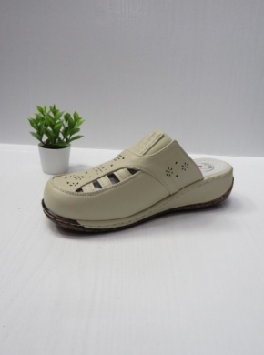 Klapki damskie na koturnie (36-42) 507 BEIGE