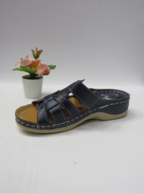 Klapki damskie na koturnie (36-41) 12706-1 NAVY