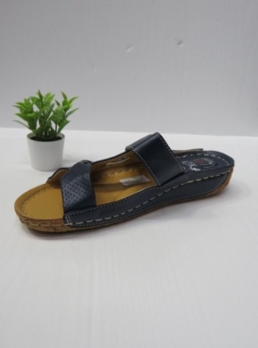 Klapki damskie na koturnie (36-43) 12699-1 NAVY