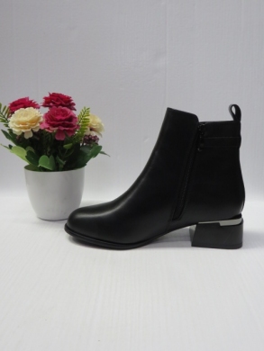 Botki damskie ocieplane na obcasie (36-41) X-6632-2A-1 BLACK