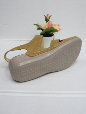 Sandały damskie na koturnie (36-42) 92012 CAMEL