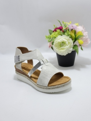 Sandały damskie na koturnie (36-41) F6708 WHITE