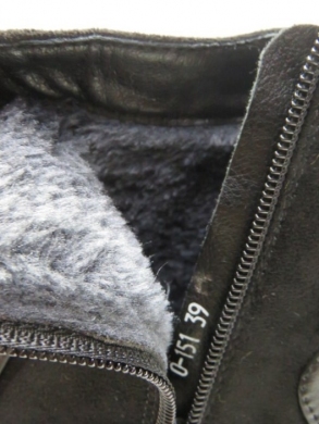 Botki damskie ocieplane na obcasie (36-41) 0-151 BLACK